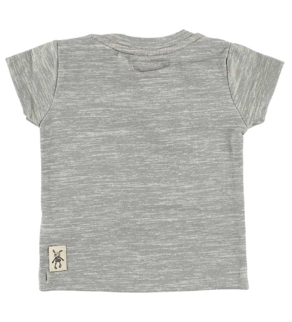 Small Rags T-shirt - Grey Melange w. Print