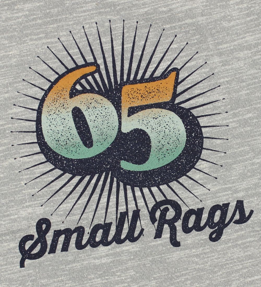 Small Rags T-shirt - Grey Melange w. Print