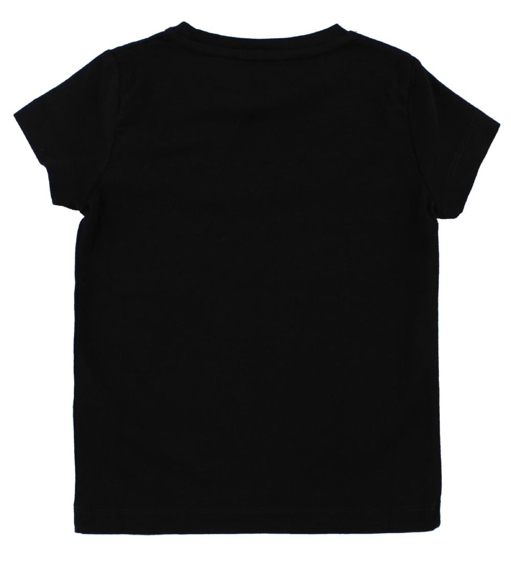 Young Versace T-shirt - Black w. Flowers/Rhinestones