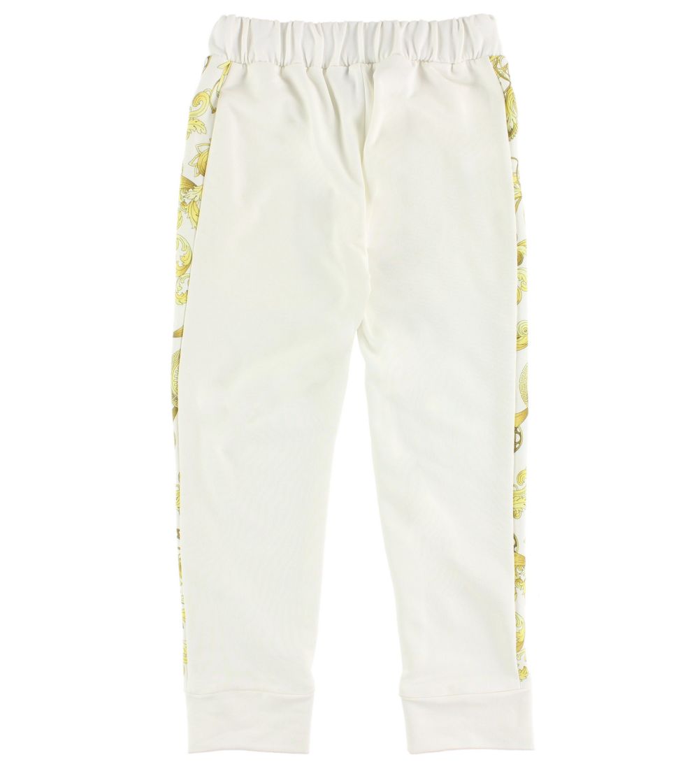 Young Versace Sweatpants - Ivory w. Yellow Pattern
