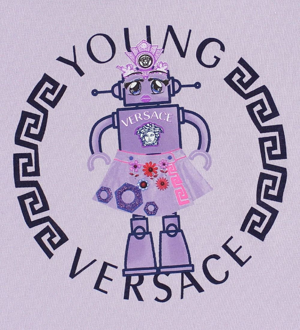 Young Versace T-shirt - Lavender w. Robot