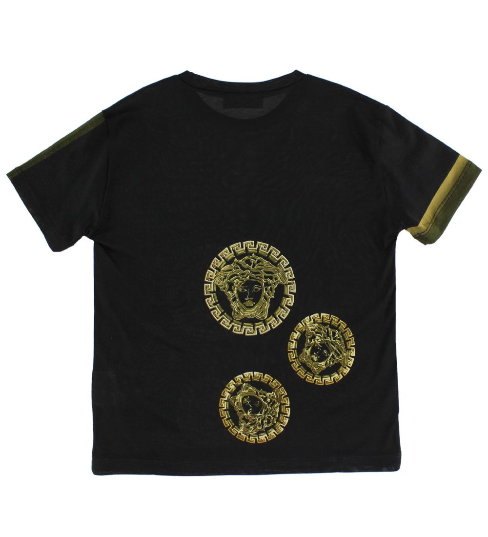 Young Versace T-shirt - Black w. Yellow Print