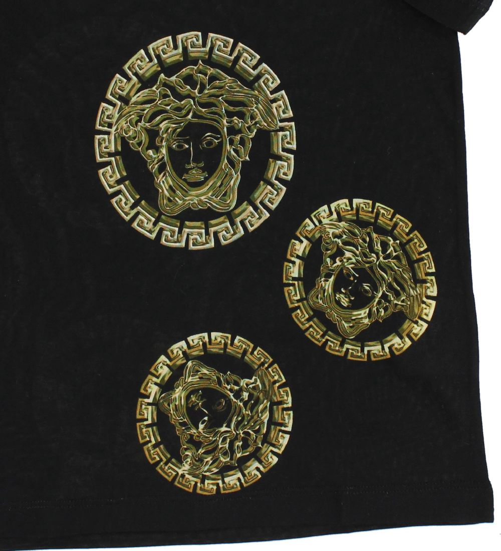 Young Versace T-shirt - Black w. Yellow Print