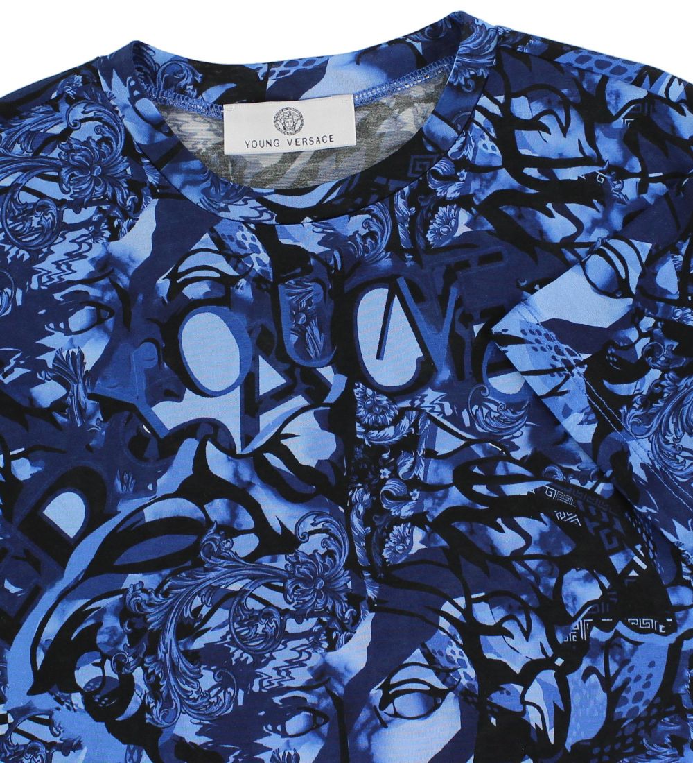 Young Versace T-shirt - Blue w. Print