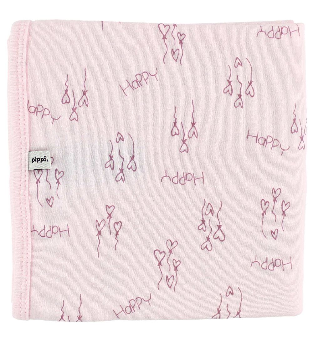 Pippi Baby Teppich - 70x70 - 2er-Pack - Lila /Rosa m. Herzen/Sch