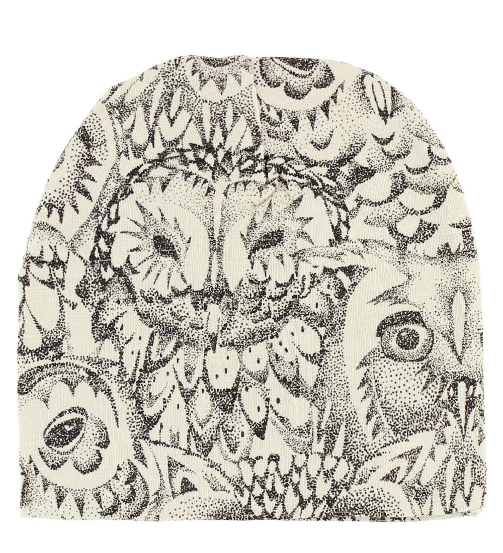 Soft Gallery Beanie - Beanie - Ivory w. Owls