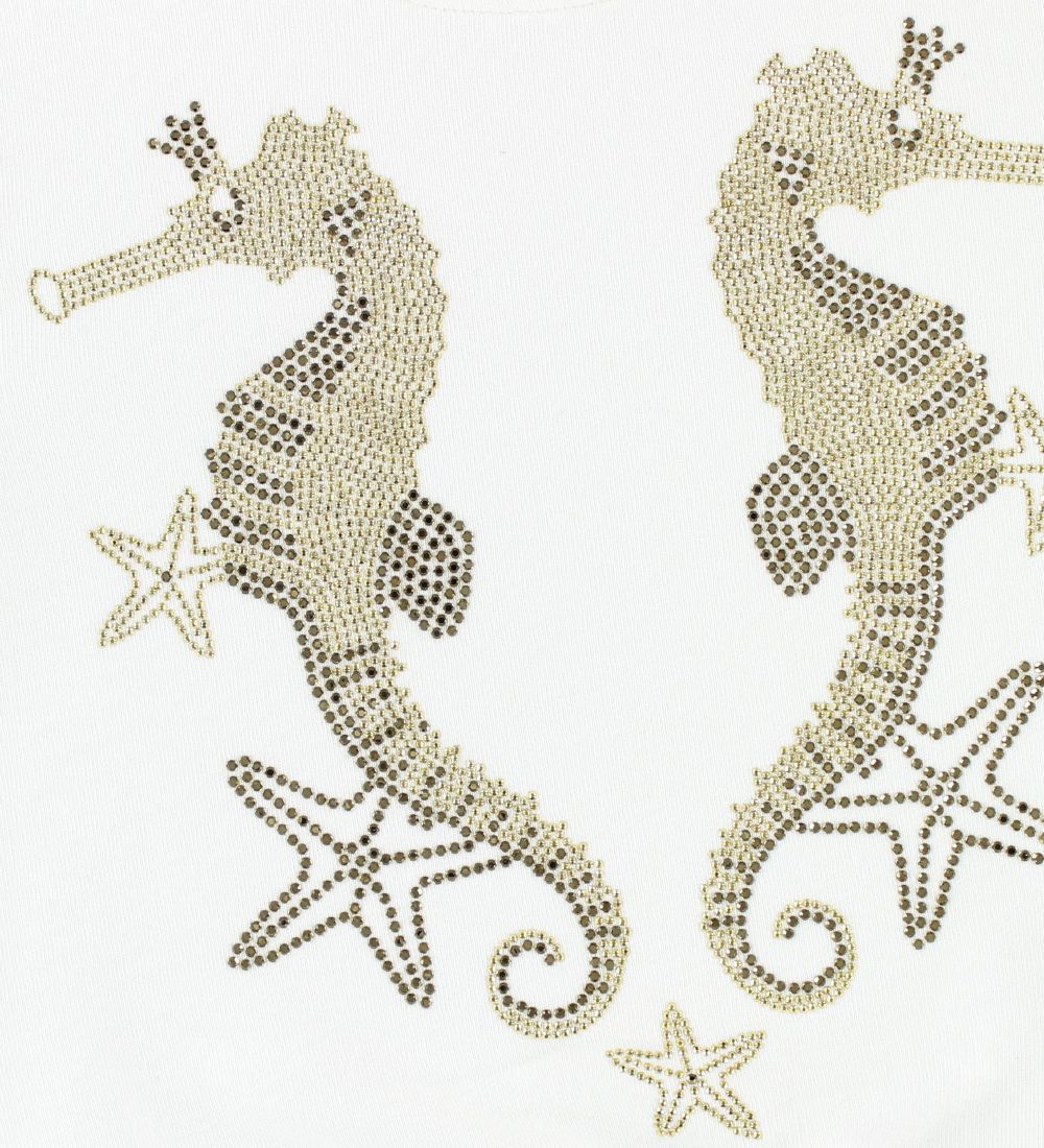 Young Versace Sweatshirt - White w. Seahorses