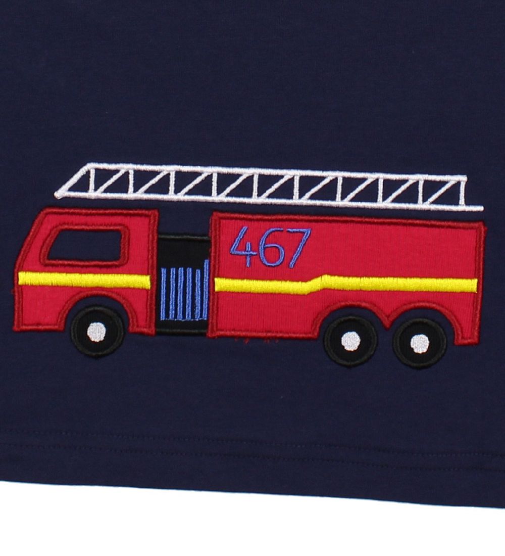 Freds World T-shirt - Navy w. Fireman