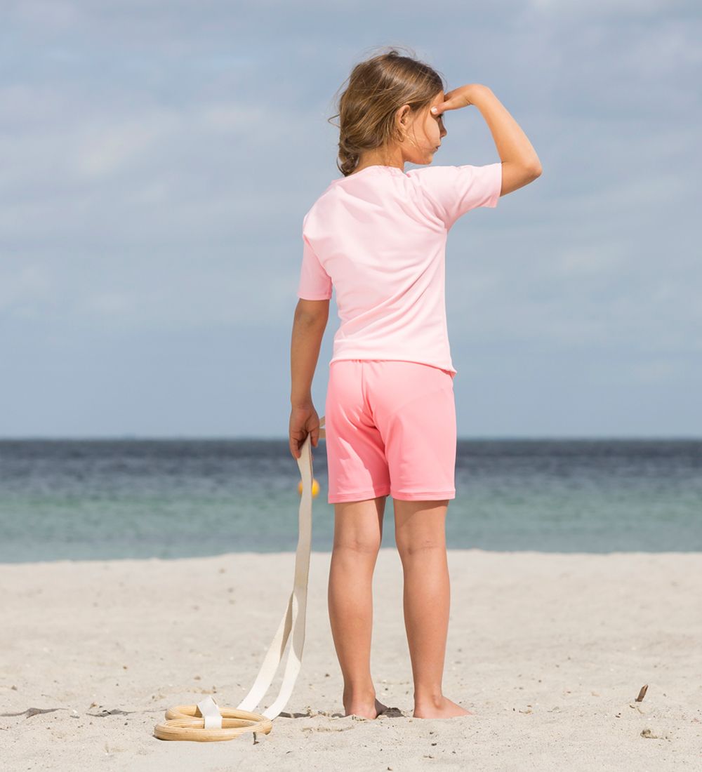 Petit Crabe Swim Top S/S - Luna - UV50+ - Rose