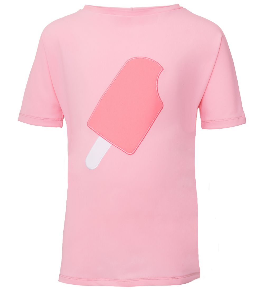 Petit Crabe Swim Top S/S - Luna - UV50+ - Rose