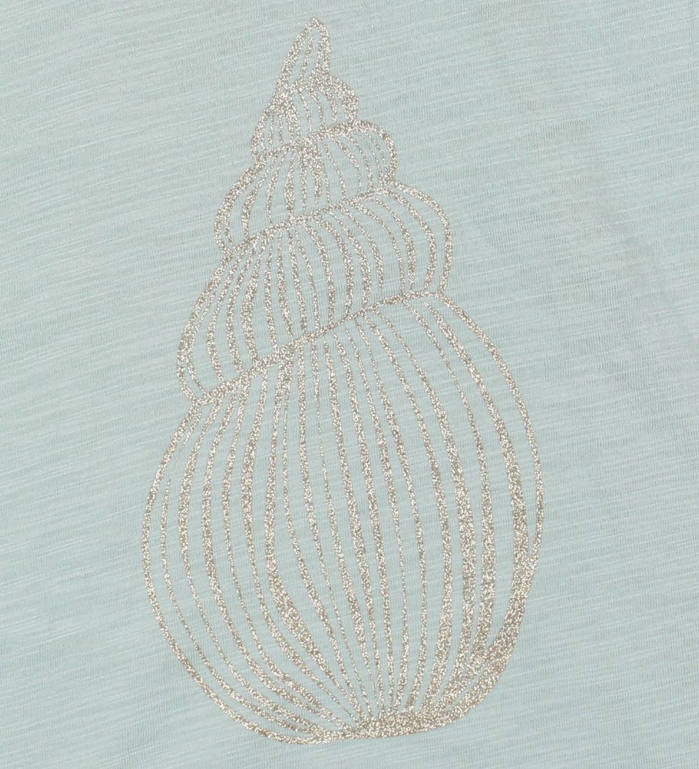 Small Rags T-shirt - Light Blue w. Glitter