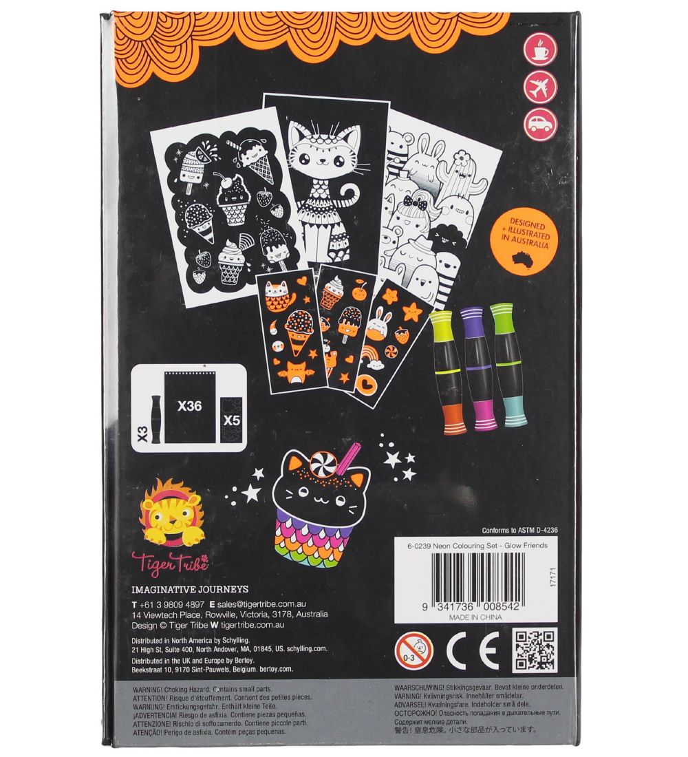 Tiger Tribe Colouring Set - Delicate Detail