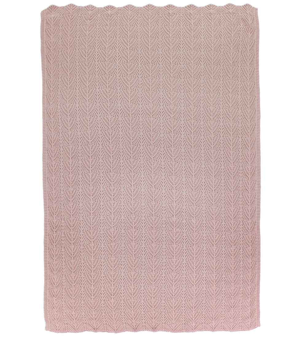 Nrgaard Madsens Blanket - Knitted - 75x100 - Dusty Rose