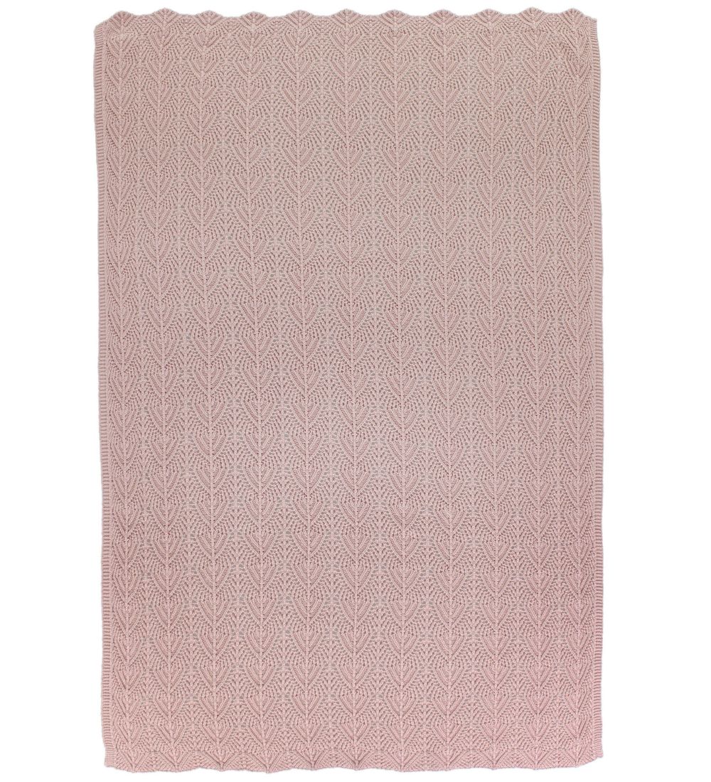Nørgaard Madsens Teppi - Prjónað - 75x100 cm - Rykbleikt