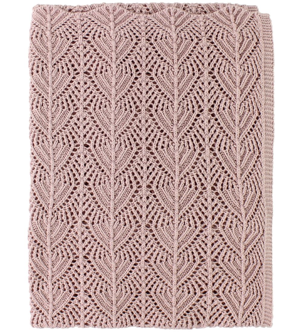 Nørgaard Madsens Teppi - Prjónað - 75x100 cm - Rykbleikt