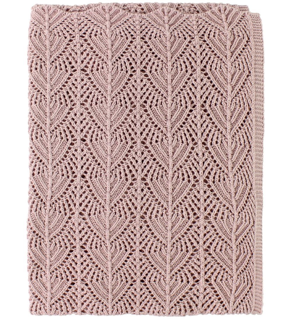 Nrgaard Madsens Blanket - Knitted - 75x100 - Dusty Rose