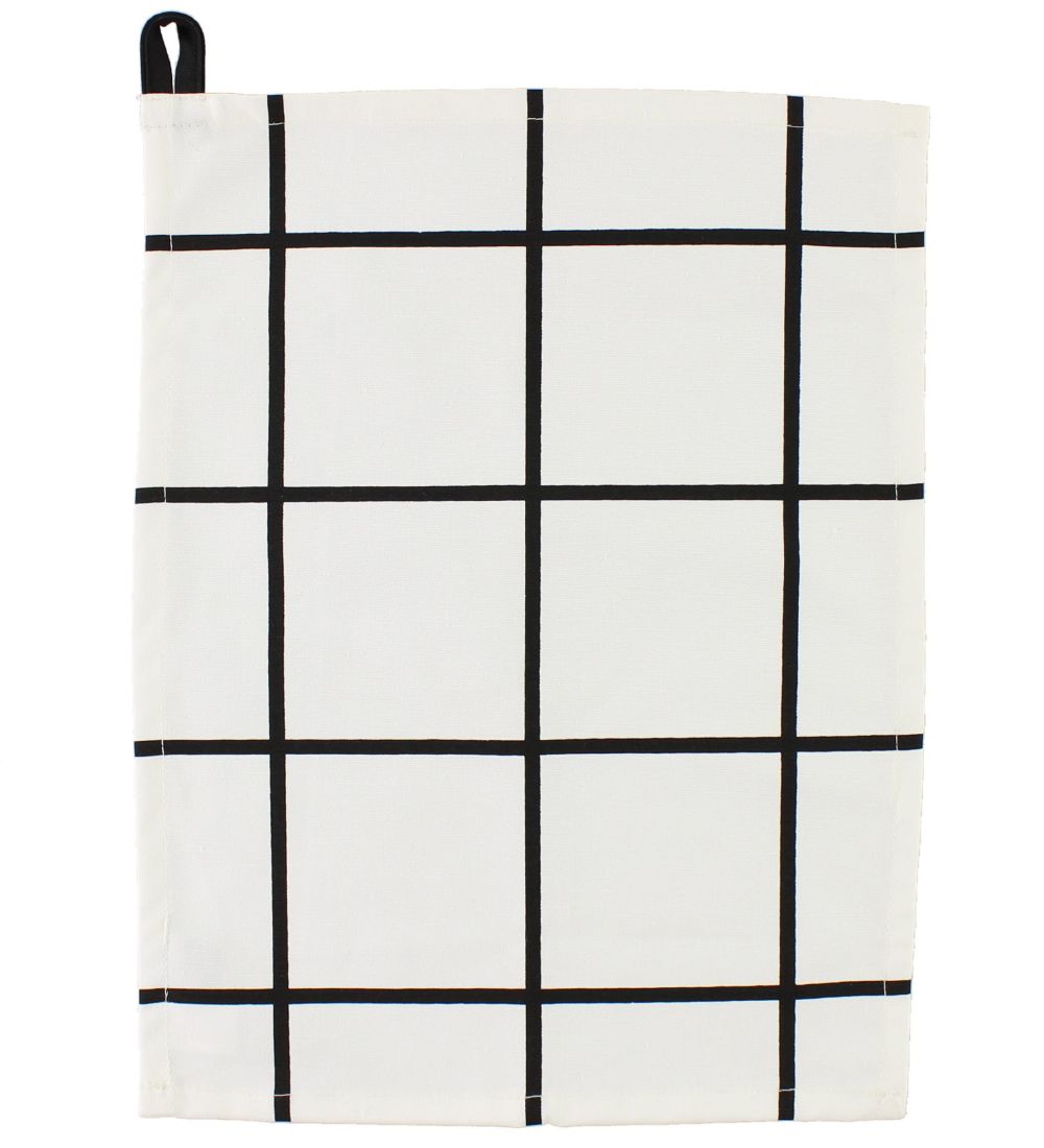 Tablier et Torchon Design Letters - Noir/Blanc