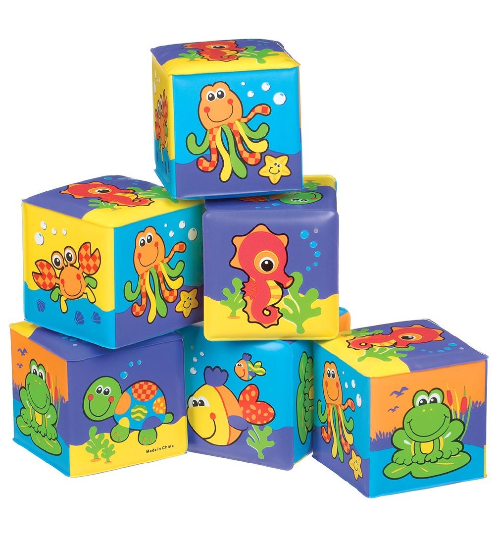 Playgro Blocks - 6 pcs - Blue