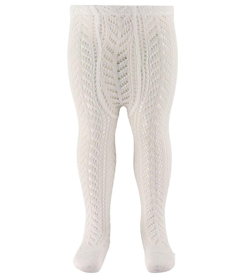 Condor Tights w. Pointelle - White
