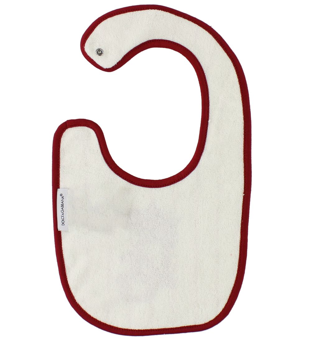 Dolce & Gabbana Slabbetjes - 3-pack - Wit/Rood