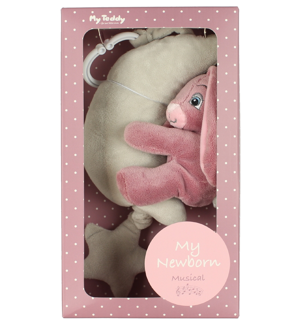 My Teddy Musical Mobile - Rabbit Rose w. Moon
