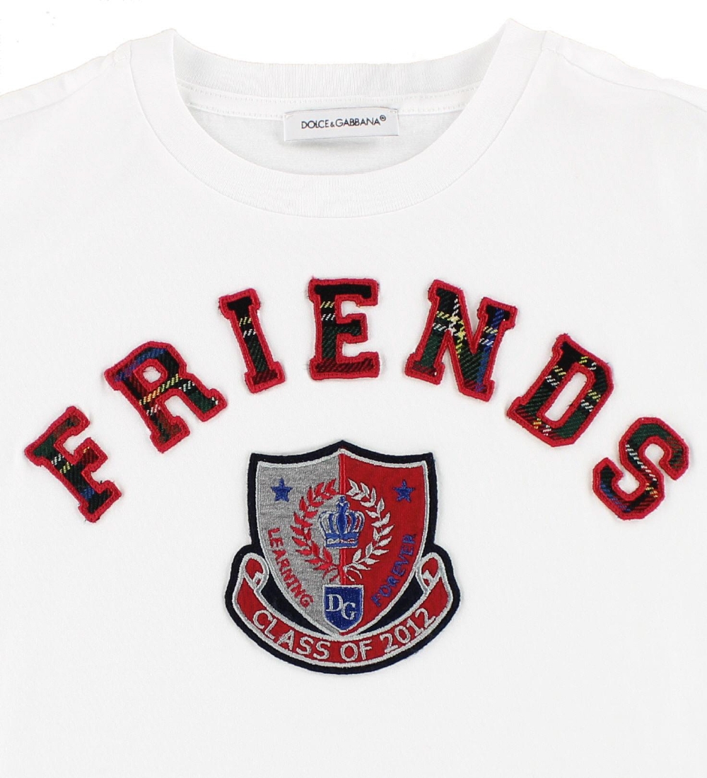 Dolce & Gabbana T-shirt - White w. Patches