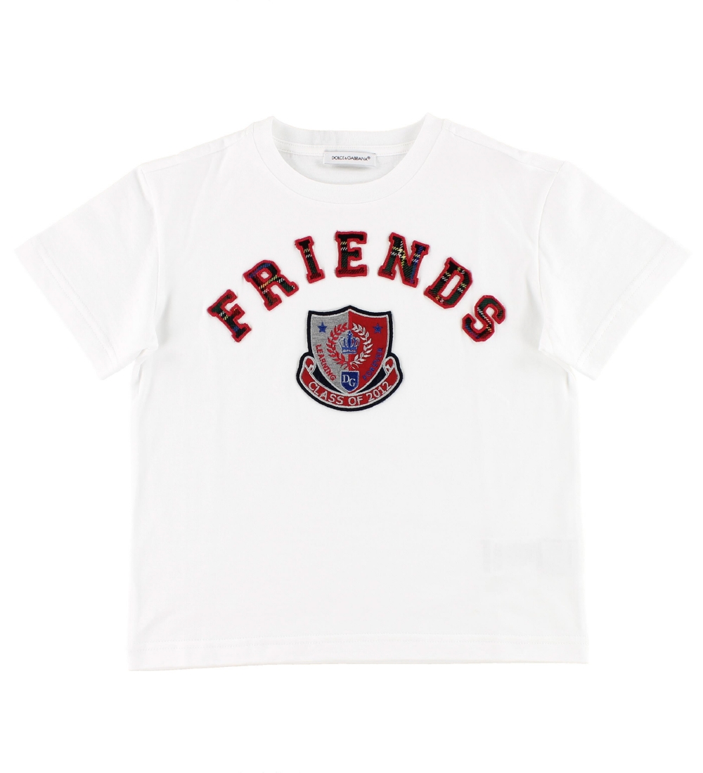 Dolce & Gabbana T-shirt - White w. Patches