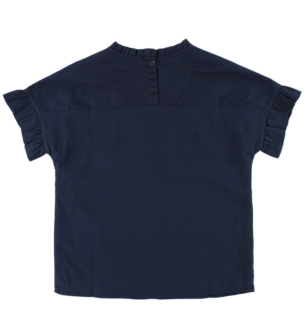 Tommy Hilfiger T-Shirt - Navy m. Rüschen