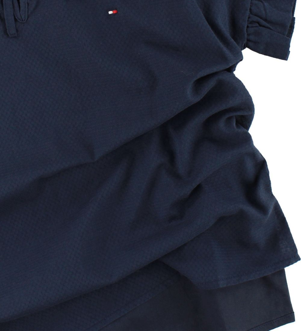 Tommy Hilfiger T-Shirt - Navy m. Rüschen