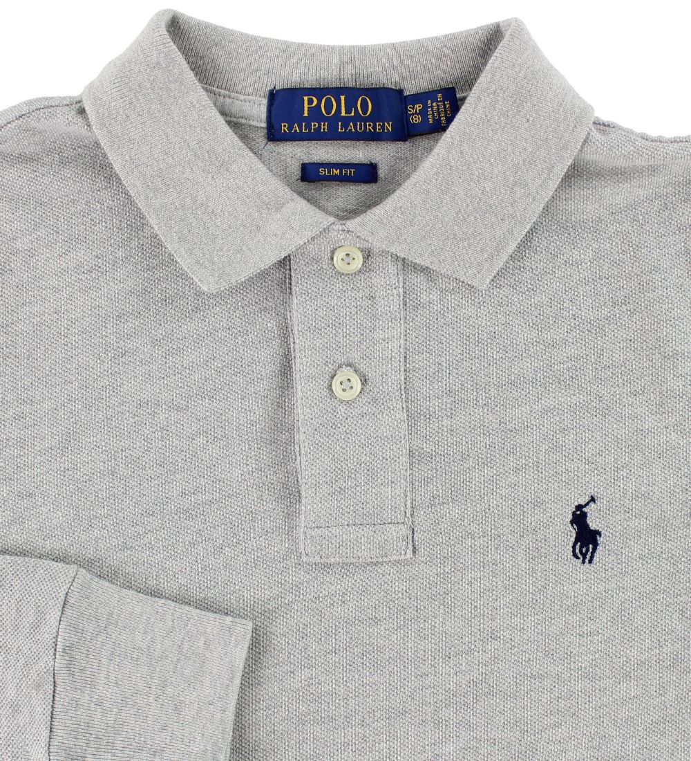 Polo Ralph Lauren Polo Bluse - Grau Meliert