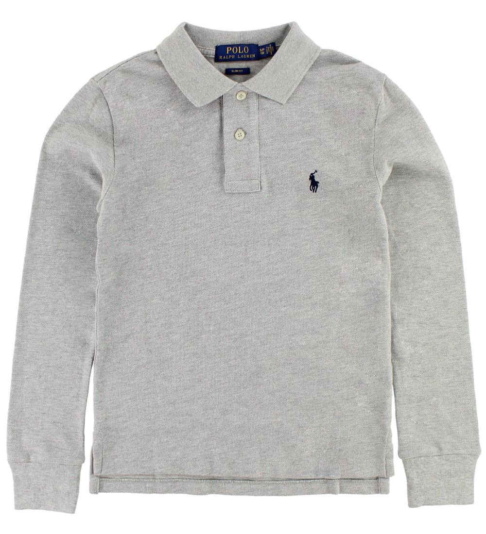 Polo Ralph Lauren Polo Bluse - Grau Meliert