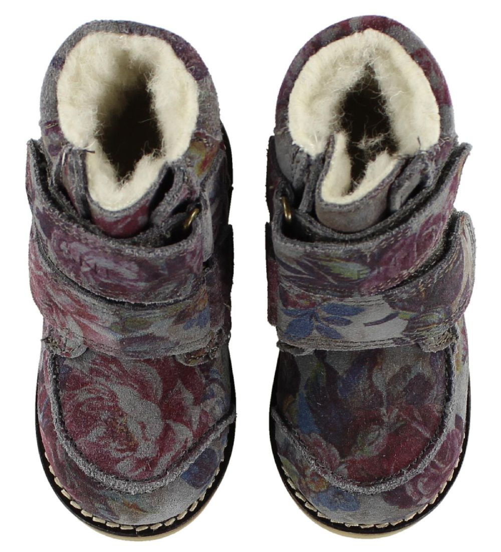 Bottes d'Hiver En Fant - Tex - Floral Daim