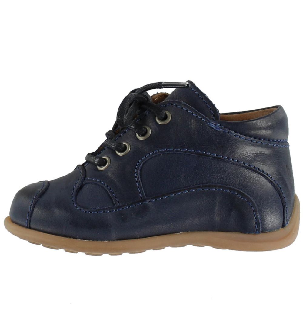Bisgaard Lauflernschuhe - Blau m. Schnürsenkeln