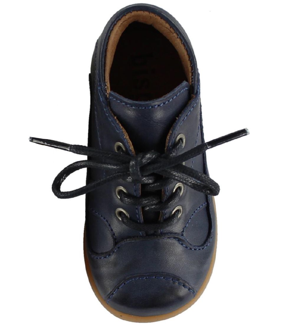 Bisgaard Lauflernschuhe - Blau m. Schnürsenkeln