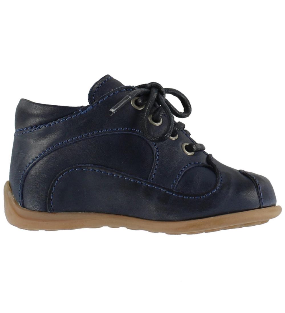 Bisgaard Lauflernschuhe - Blau m. Schnürsenkeln