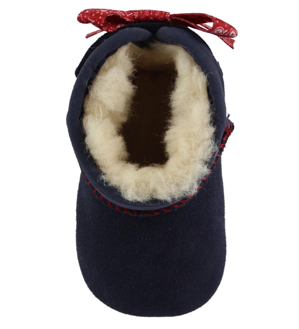UGG Slippers - Wool - Jesse - Navy w. Red