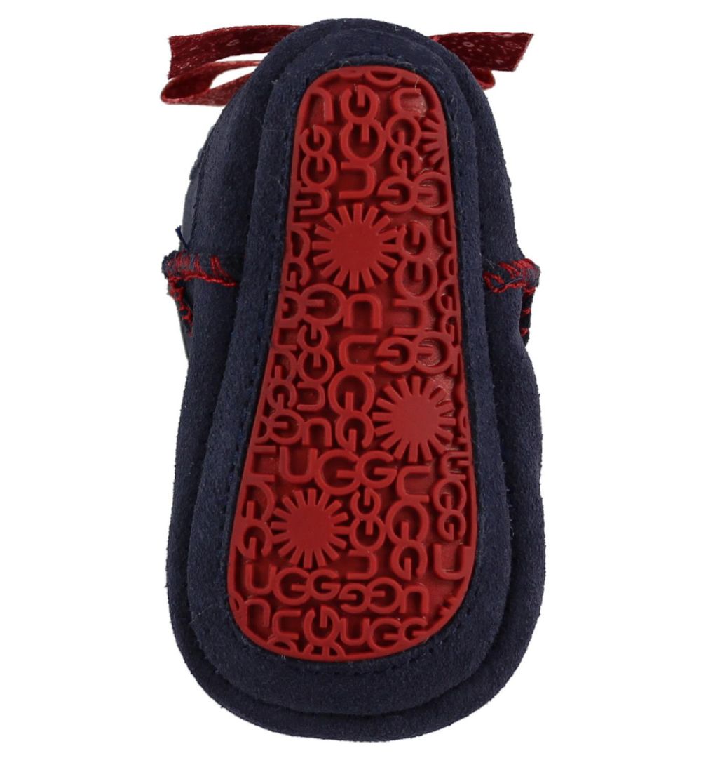 UGG Slippers - Wool - Jesse - Navy w. Red
