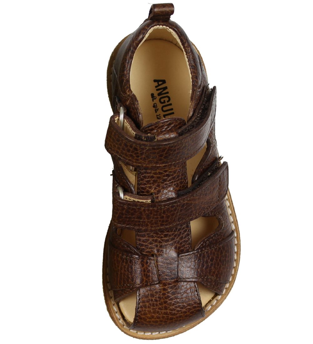 Angulus Sandaler - Rödbrun m. Velcro