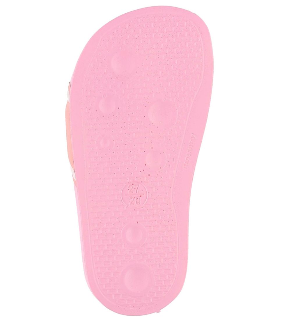 Dolce & Gabbana Flip Flops - Pink w. Print