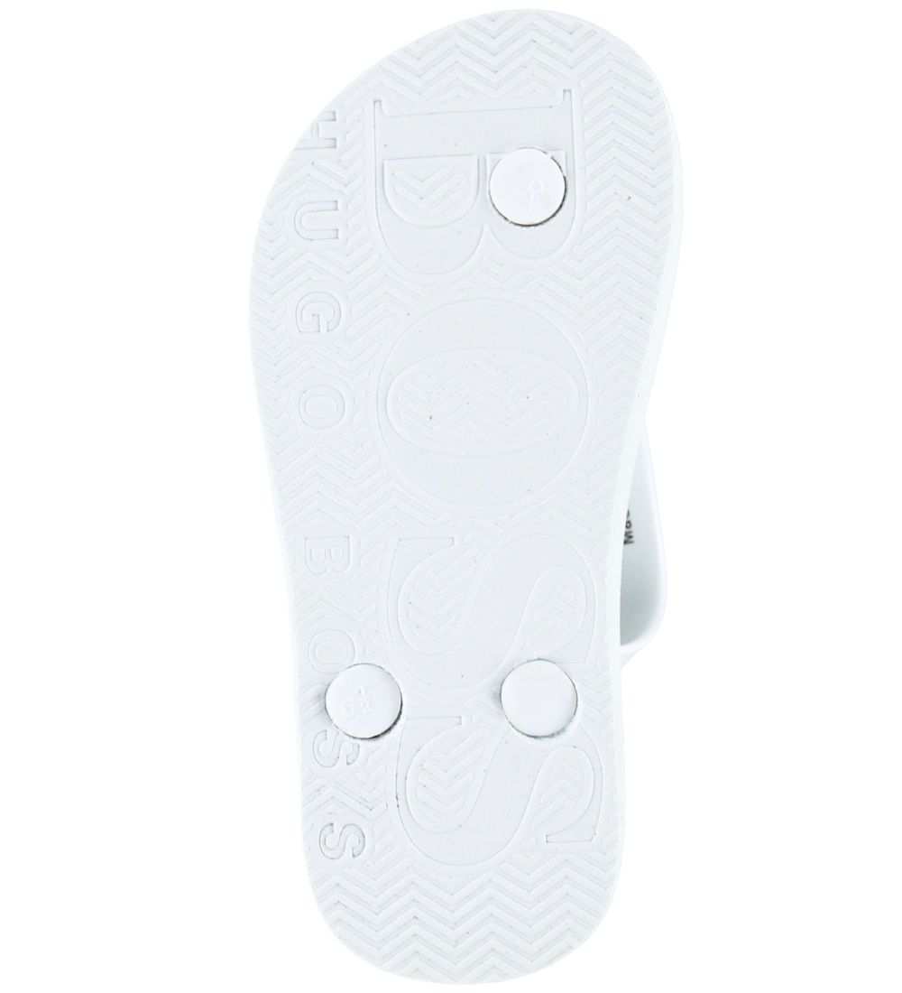 BOSS Flip Flops - White w. Light Blue