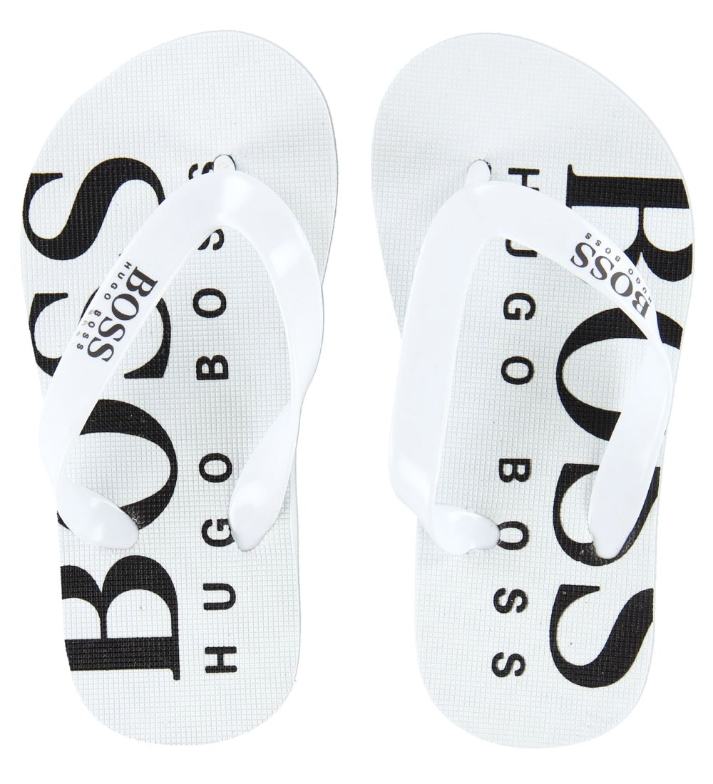 BOSS Flip Flops - White w. Light Blue