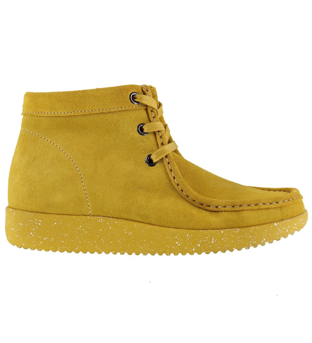 Nature Suede boots - Emma - Saffron
