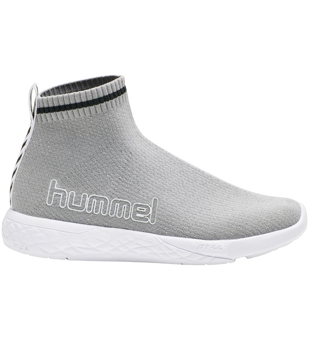 Hummel Slip-on - HMLTerrafly Sock Runner Jr - Silver