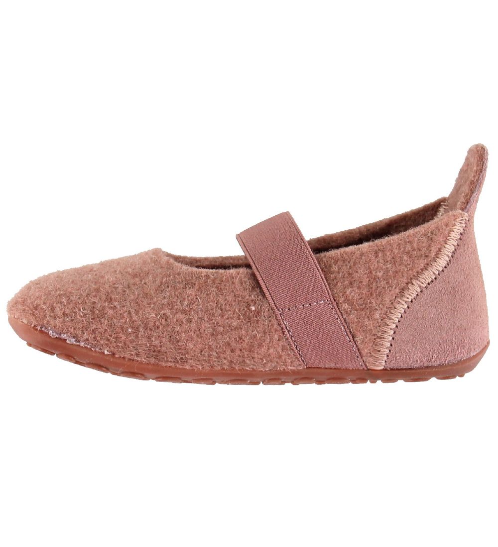 Bisgaard Ballerina Slippers - Wool - Dusty Rose