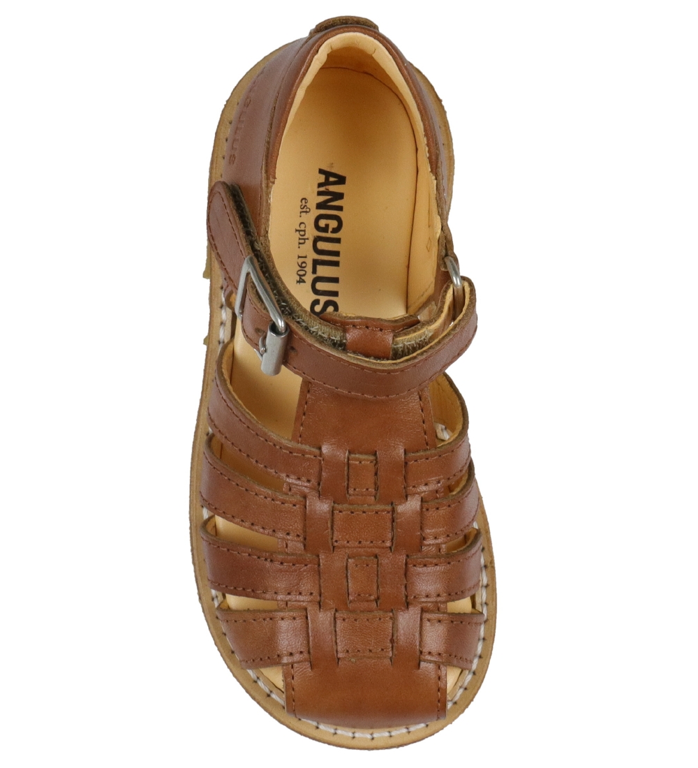 Angulus Sandals - Tan w. Velcro