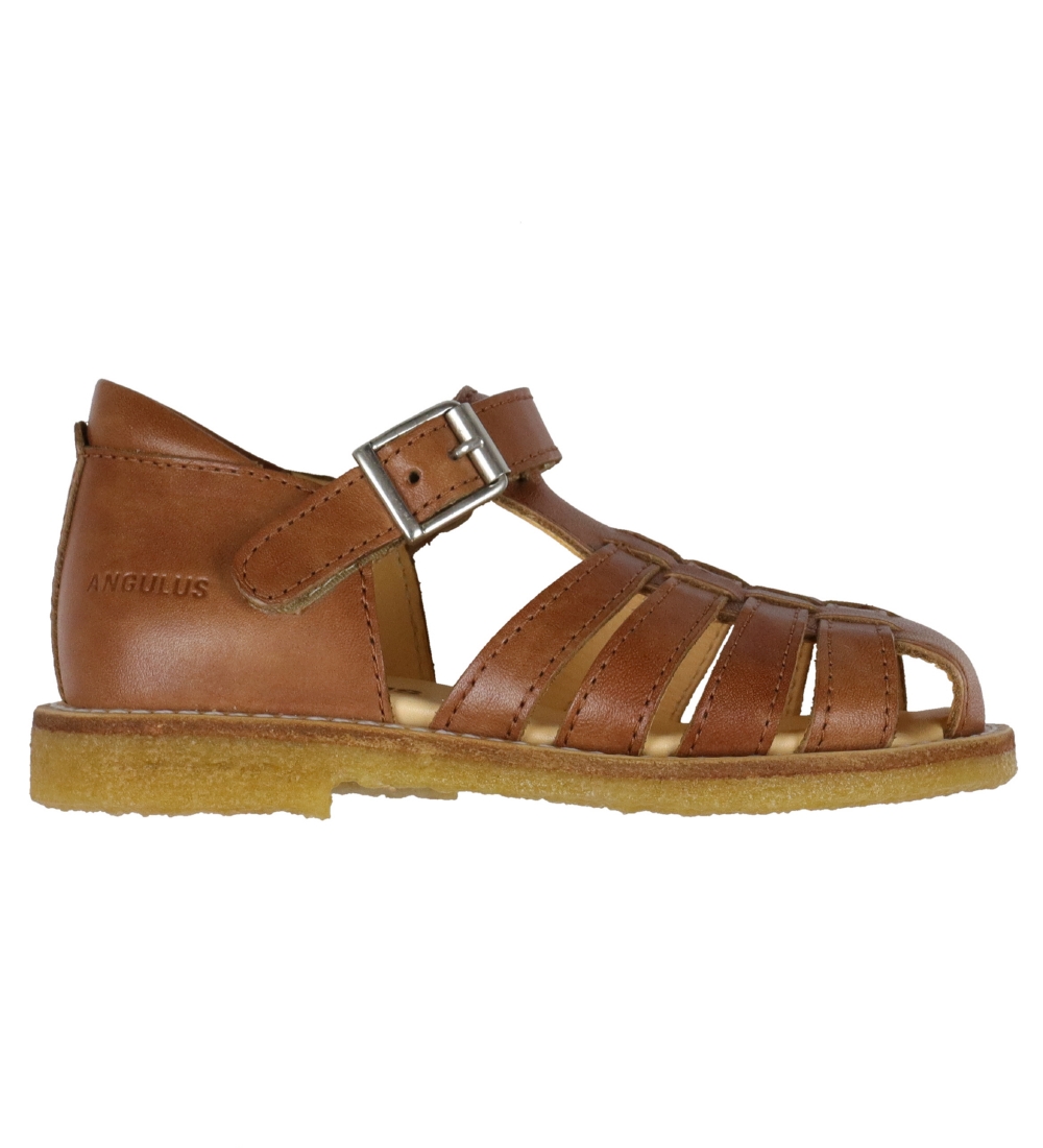 Angulus Sandals - Tan w. Velcro