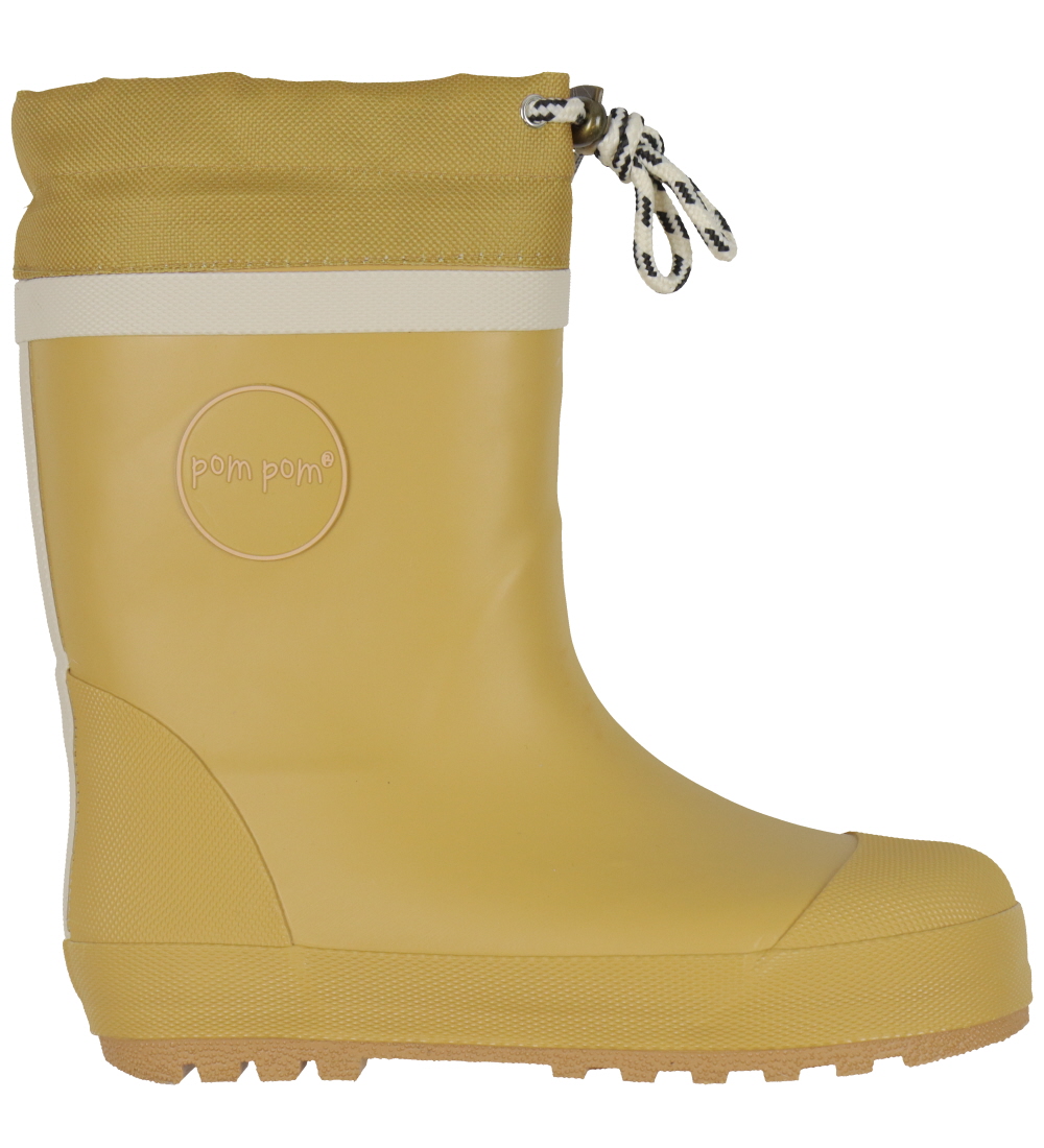 Pom Pom Thermo Boots - Mustard