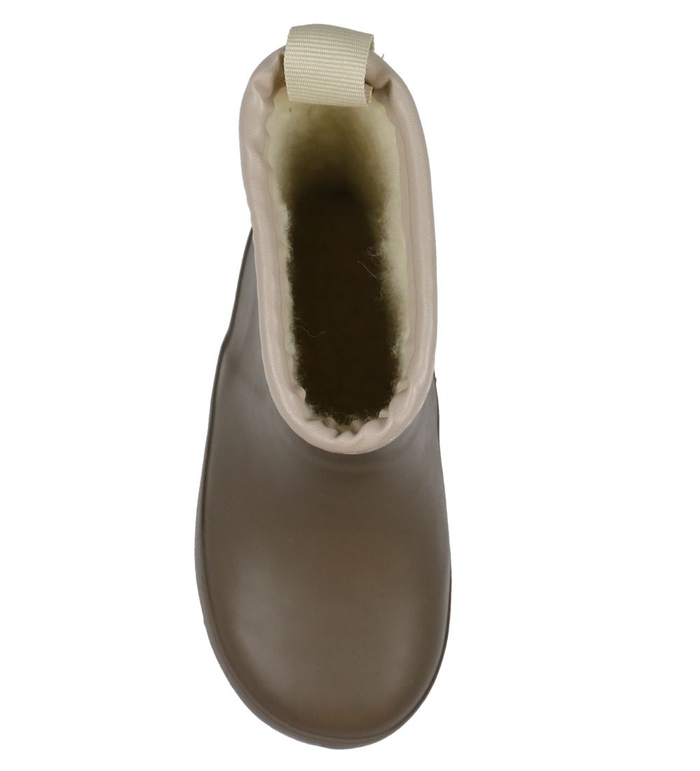Pom Pom Rubber Boots w. Lining - Green