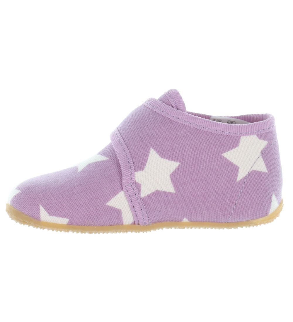 Living Kitzbühel Slippers - Purple w. Stars