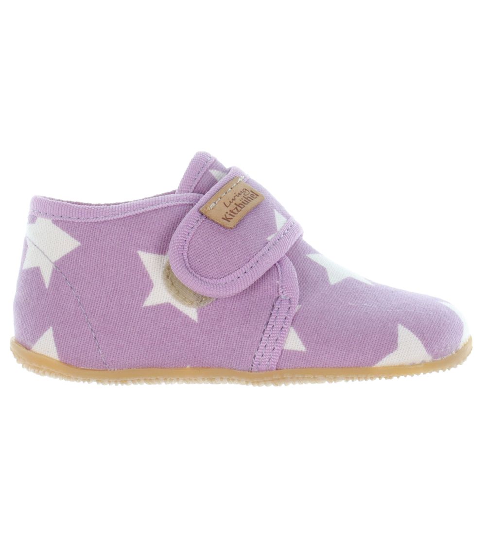 Living Kitzbühel Slippers - Purple w. Stars